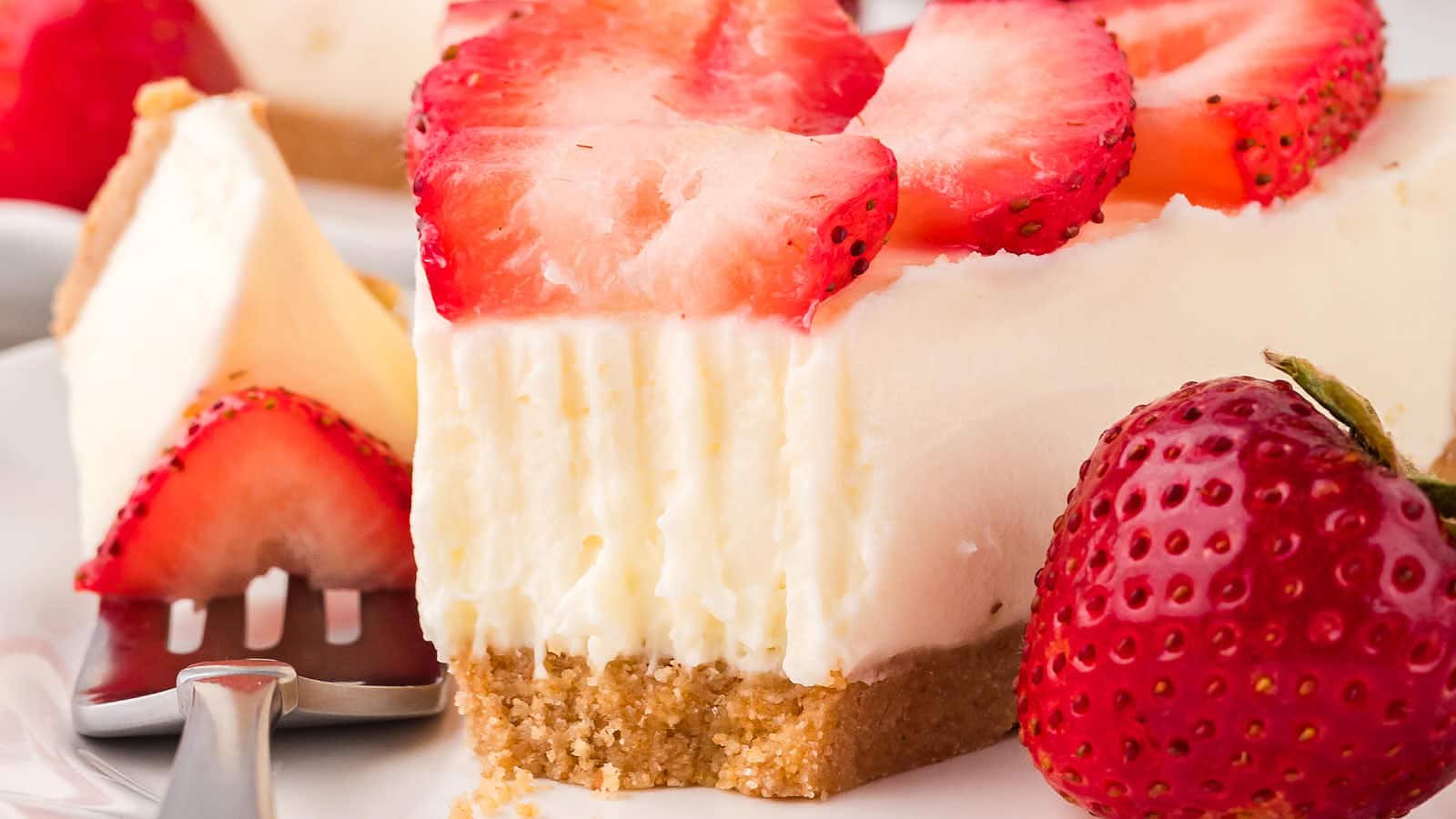 Creamy No-Bake Strawberry Pie recipe by Cheerful Cook.