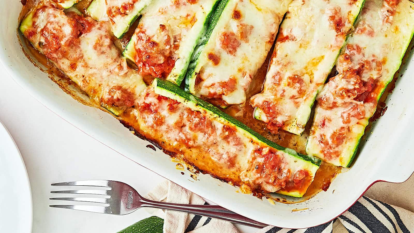 Zucchini Boats recipe by Cheerful Cook.