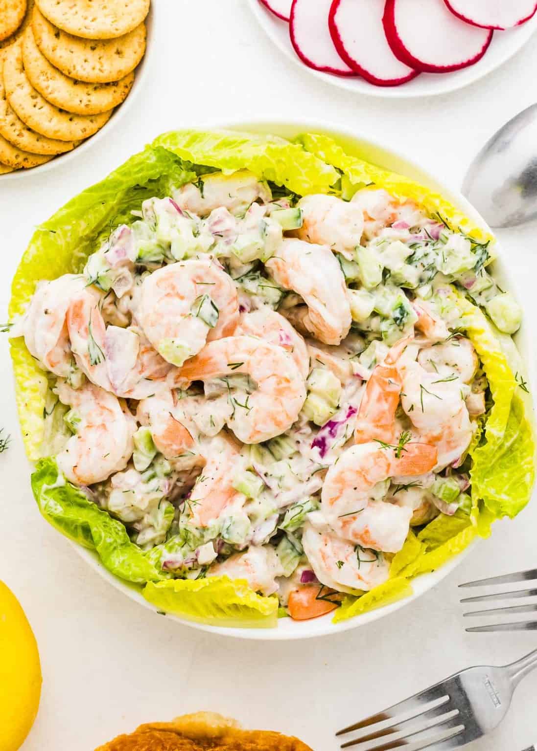 The Best Creamy Shrimp Salad Recipe - Cheerful Cook