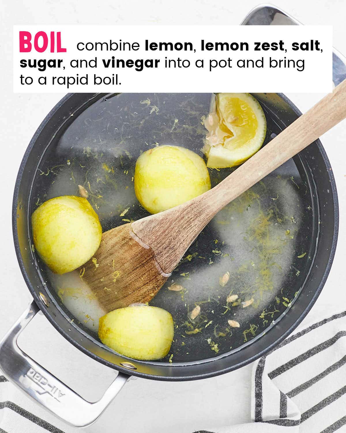 Process Step: Boil lemon. 