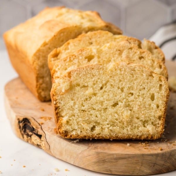 Sliced Ice Cream Bread.