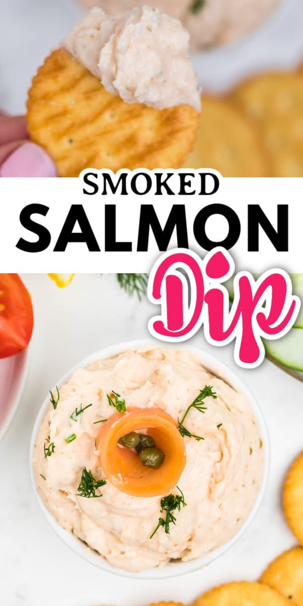 A simple, stunning, and decadently delicious Salmon Dip that's done in LESS than 5 minutes and with just 3 ingredients! #cheerfulcook #salmondip #dip #recipe #easy #3ingredients via @cheerfulcook