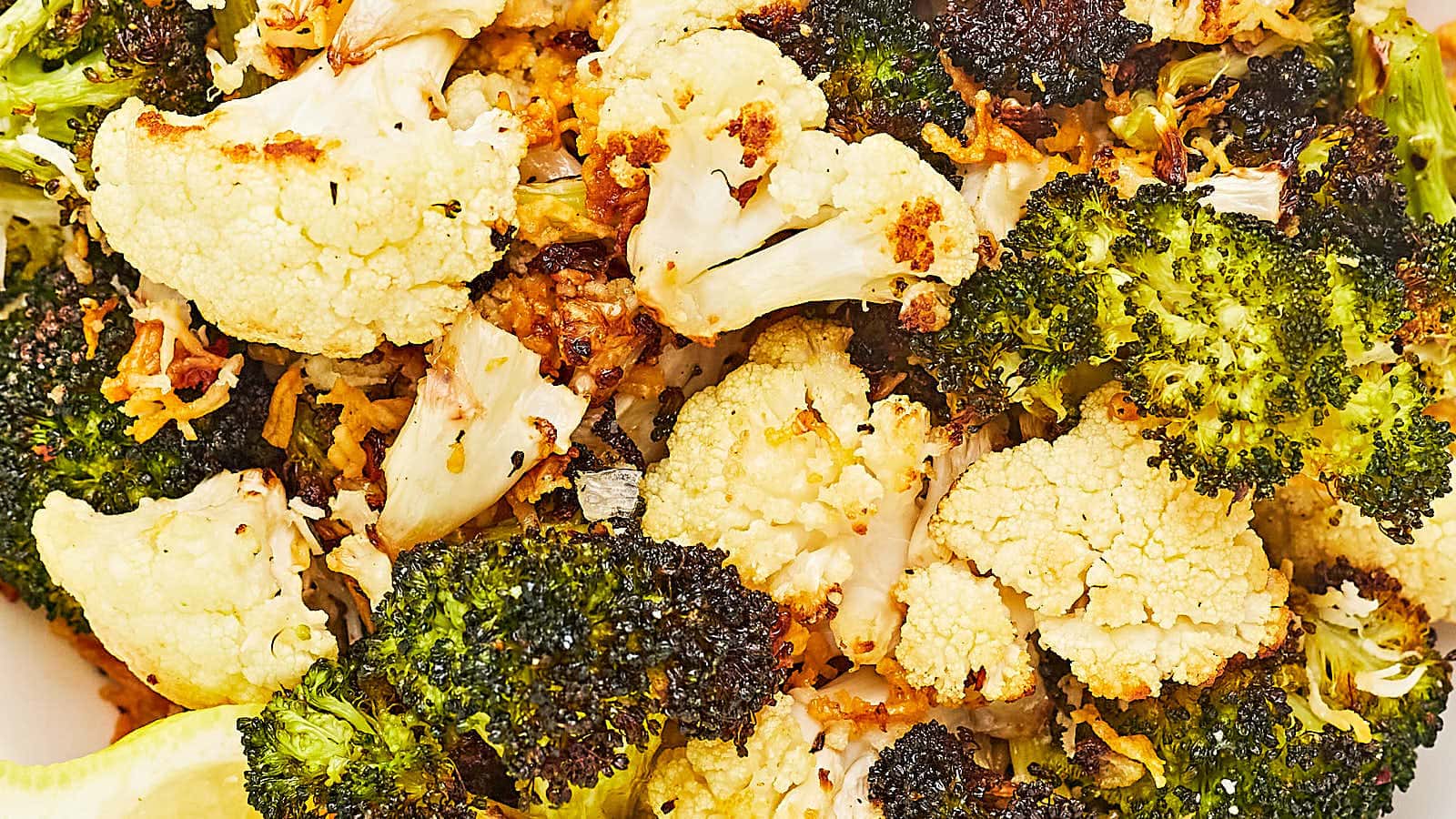 Roasted Broccoli And Cauliflower recipe by Cheerful Cook.