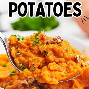The best Mashed Sweet Potato Recipe. Save now, make later.