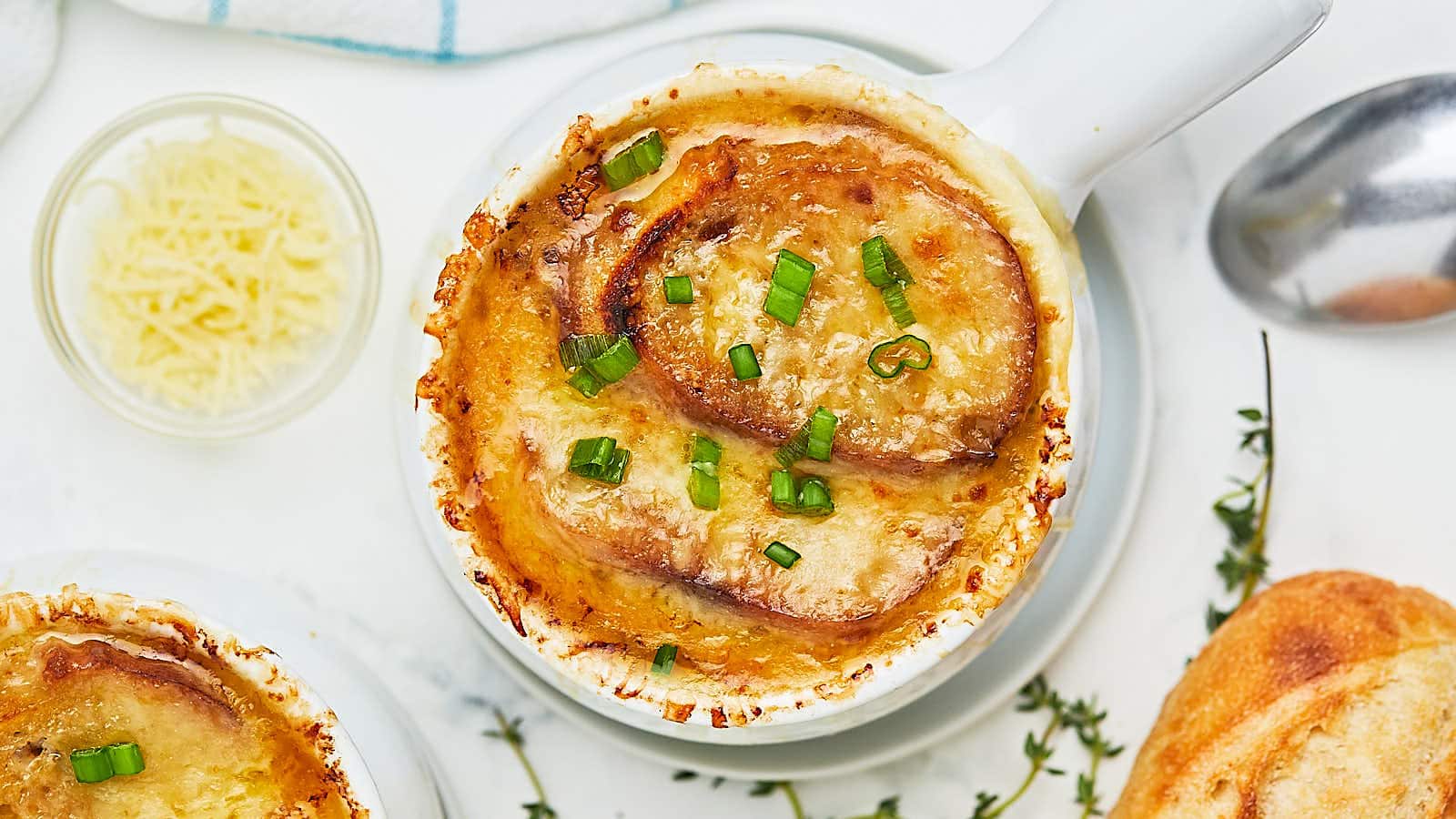 French Onion Soup recipe by Cheerful Cook.