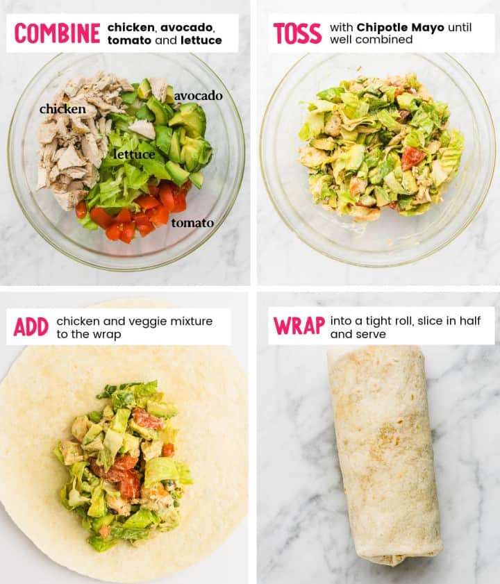 Chipotle Chicken Wrap - Cheerful Cook