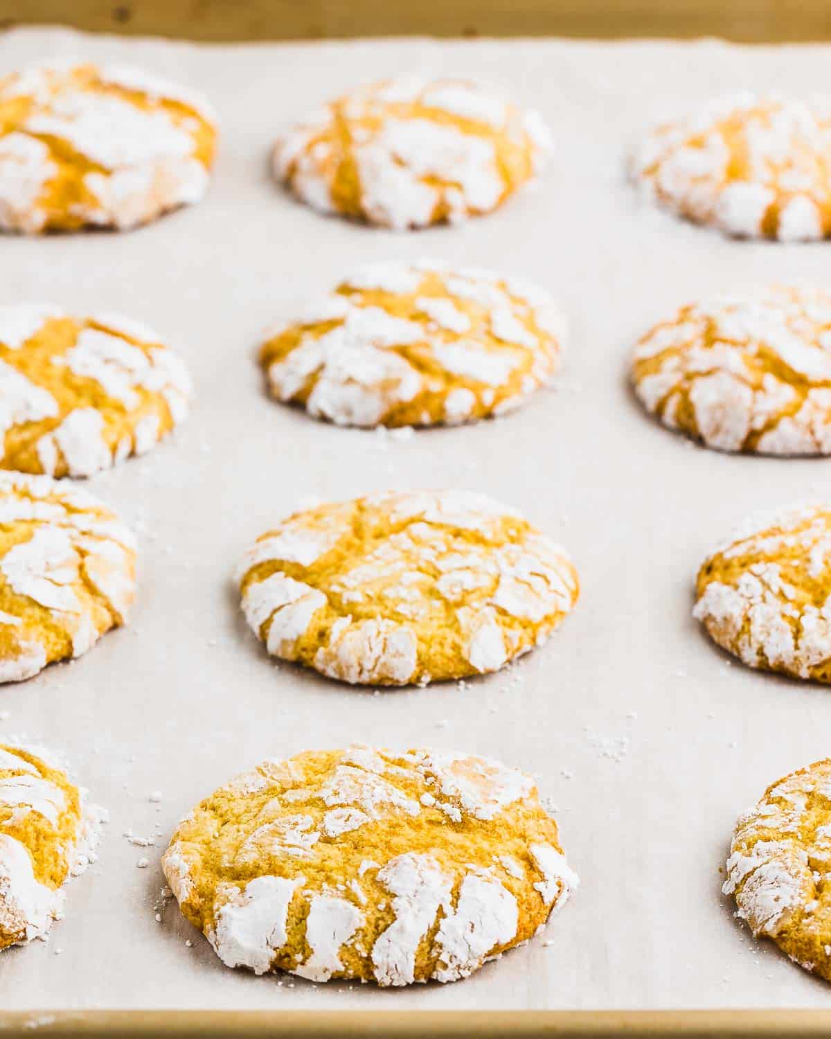 Lemon Cool Whip Cookies from from the oven.