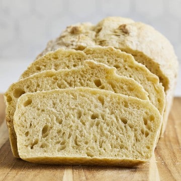 Freshly baked homemade bread.