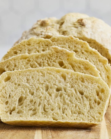 Freshly baked homemade bread.