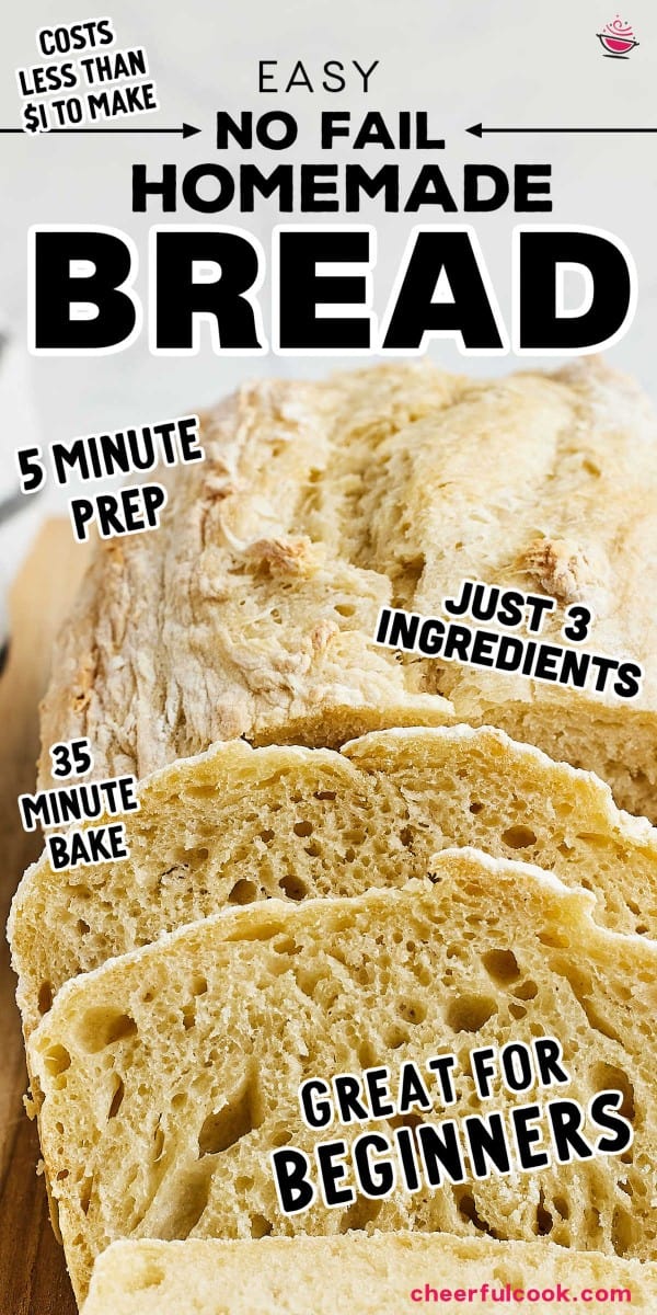 The best and easiest homemade bread recipe.