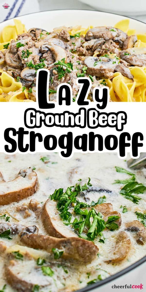 The EASIEST Ground Beef Stroganoff Recipe. Ever!