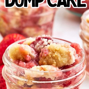 The Best Ever Strawberry Dump Cake - With Real Strawberries!