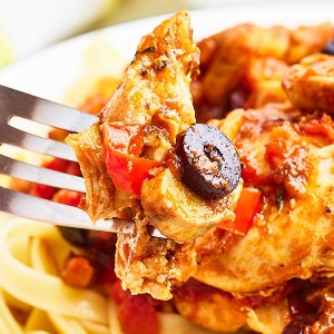 Super Easy Chicken Cacciatore.