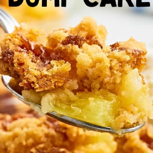 The best Quick & Easy Pineapple Dump Cake.