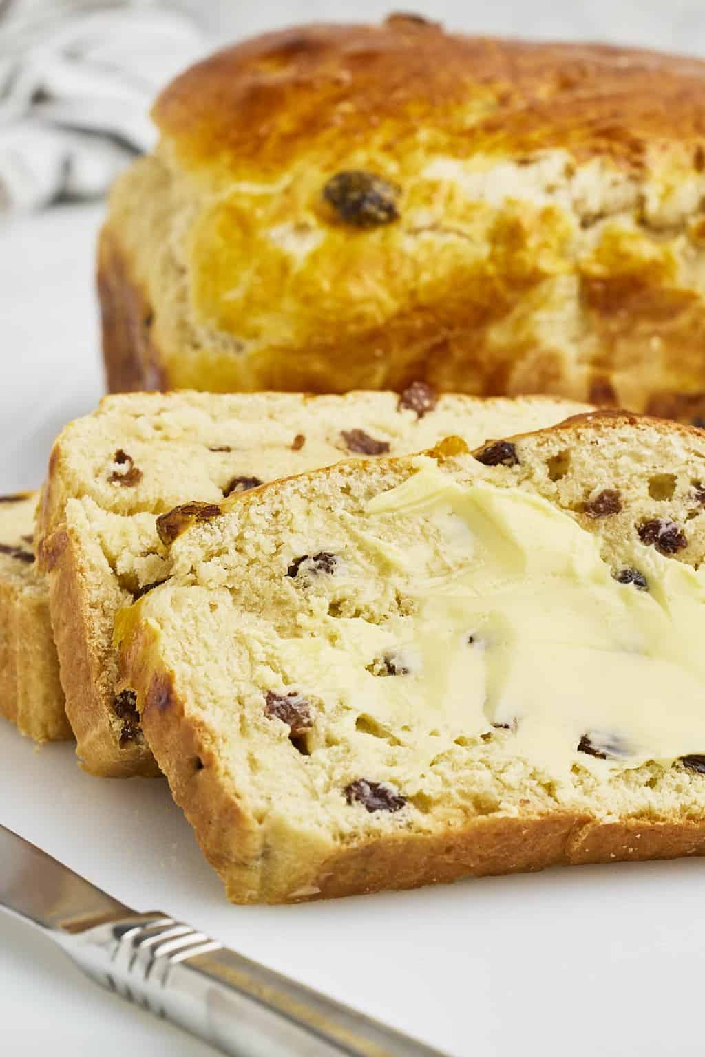Homemade Raisin Bread (without cinnamon) - Cheerful Cook