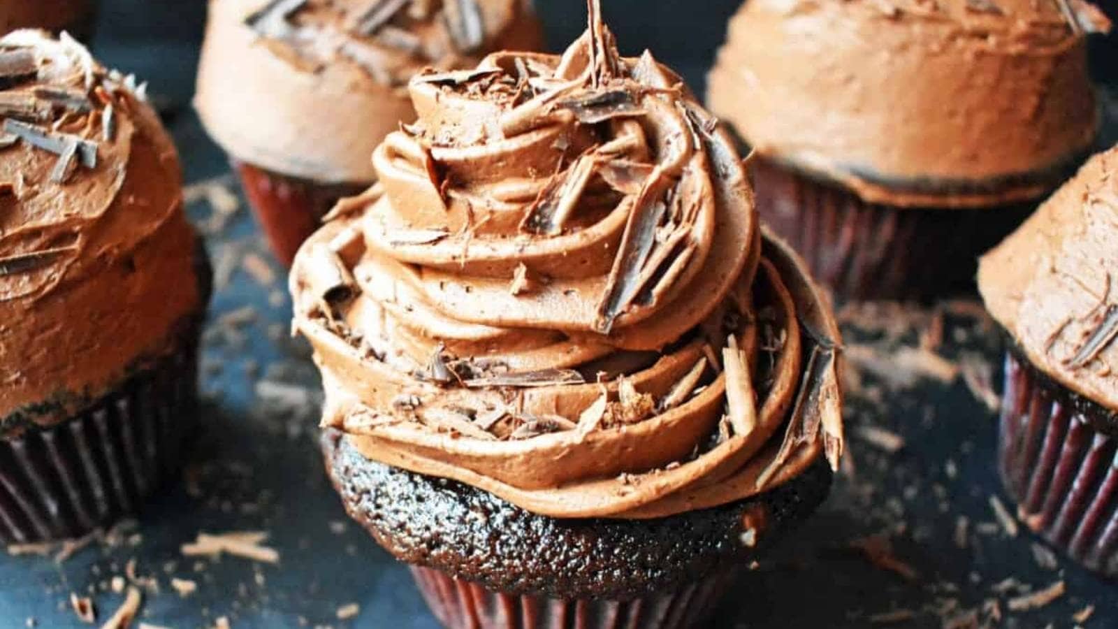 Chocolate Bombshell Cupcakes recipe by Modern Honey.
