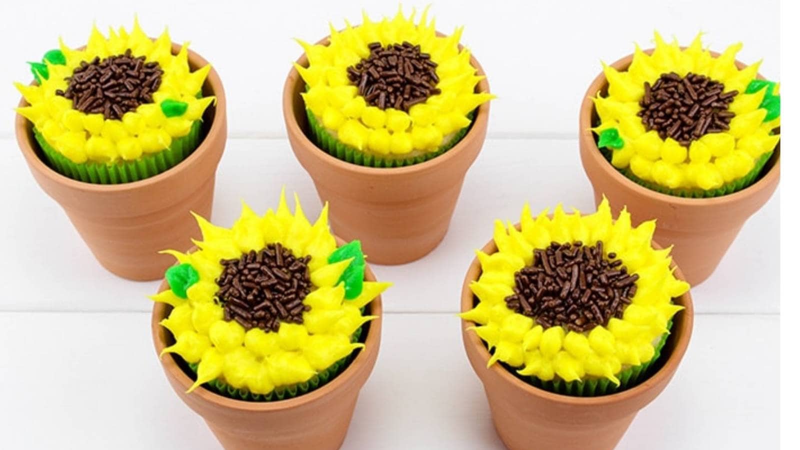 Sunflower Cupcakes recipe by My Joy-Filled Life.
