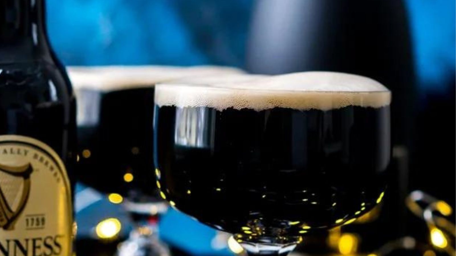 Guinness and Champagne Black Velvet Cocktail recipe by Sugar and Soul.