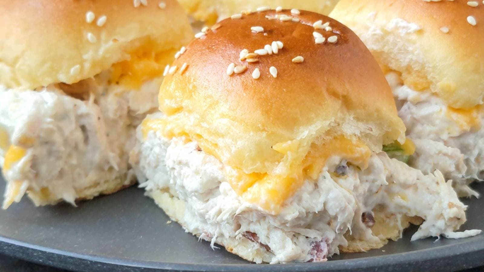 Chicken Bacon Ranch Sliders recipe by The Casual Foodist..