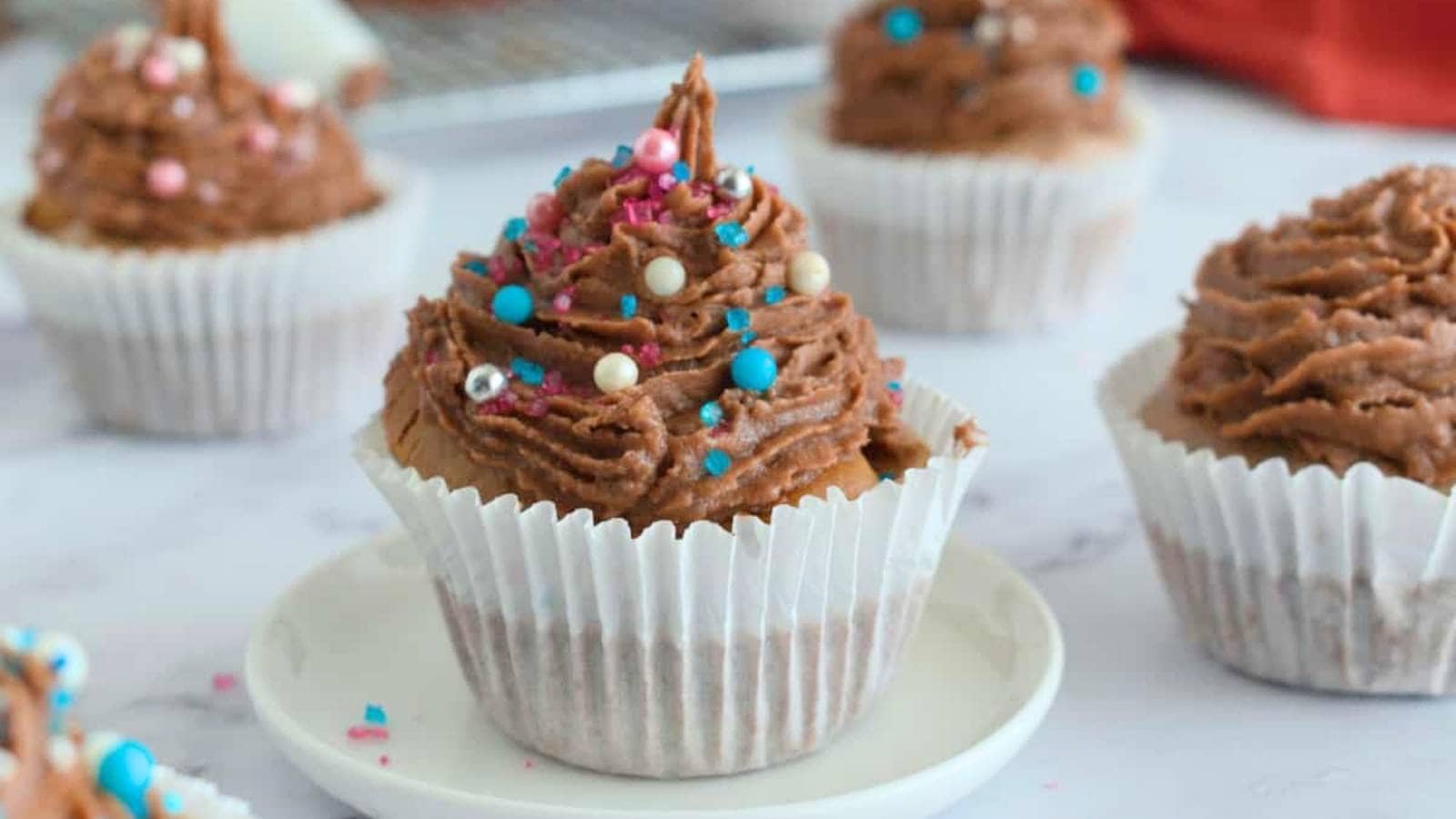 Chocolate Mochi Cupcake recipe by The Rice Chick.