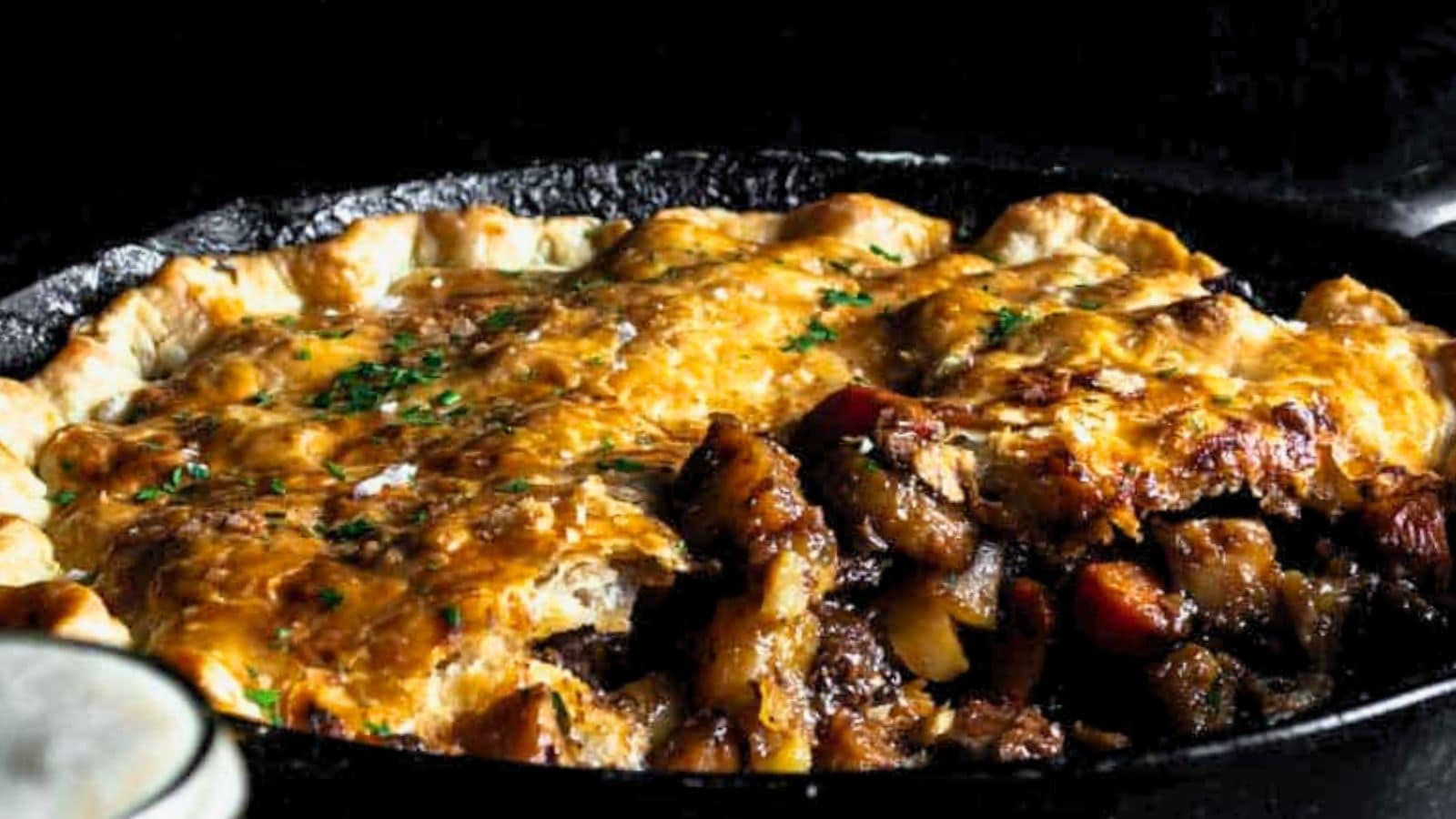 Irish Stout Beer Braised Lamb Pie recipe by The Sage Apron
