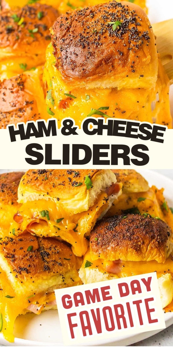 Ham and Cheese sliders game day favorite.
