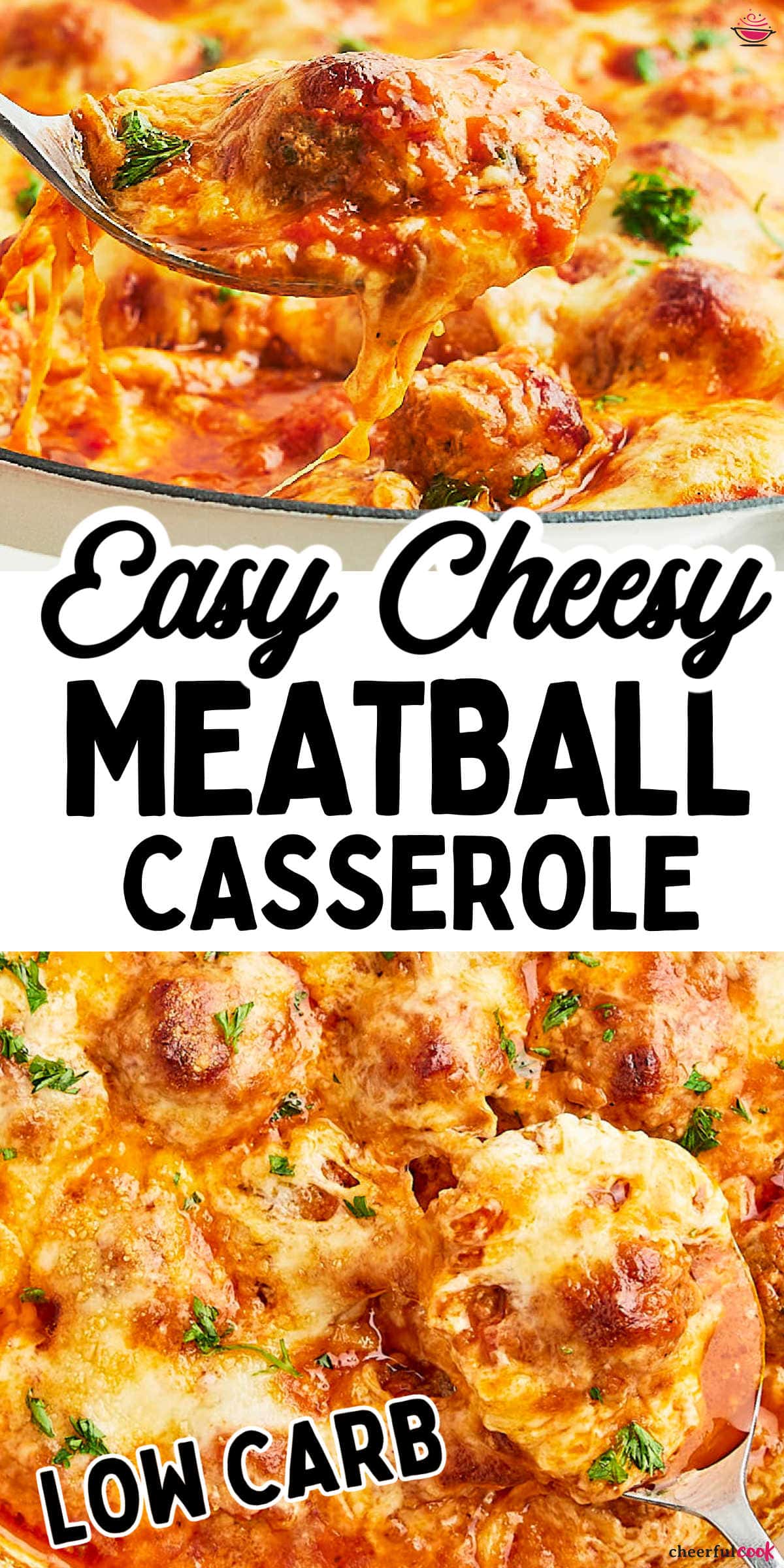Dive into the delightful flavors of our Cheesy Meatball Casserole! This crowd-pleaser combines juicy meatballs, tangy marinara, and heaps of melted cheese for a meal that's pure comfort. One bite, and you'll be hooked! 😋🍽️ #cheerfulcook #cheesycasserole #casserole #meatballcasserole #ComfortFood  via @cheerfulcook
