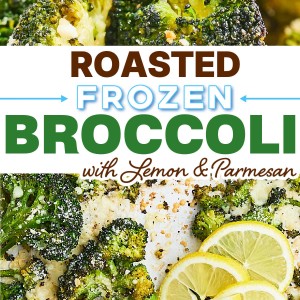 The best Roasted Frozen Broccoli Recipe.