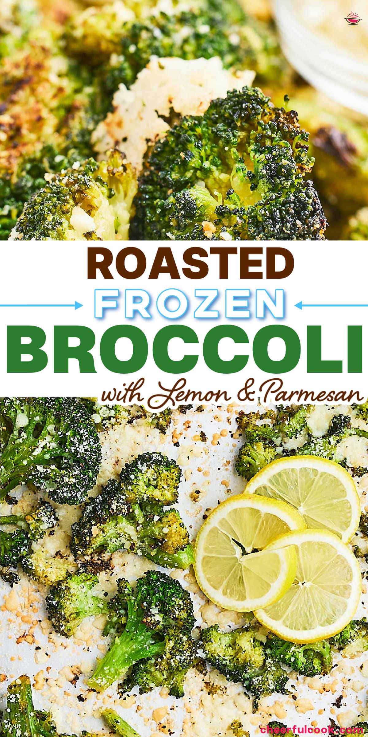 Transform frozen broccoli into a crispy, flavorful side dish with this quick and easy recipe. Perfectly roasted with olive oil, garlic, and onion, then finished with fresh lemon and Parmesan cheese, it's sure to become a family favorite! #cheerfulcook #VeggieSideDish #BroccoliRecipe #RoastedVeggies #SideDishEasy #frozenbroccoli #dinner #sidedish via @cheerfulcook