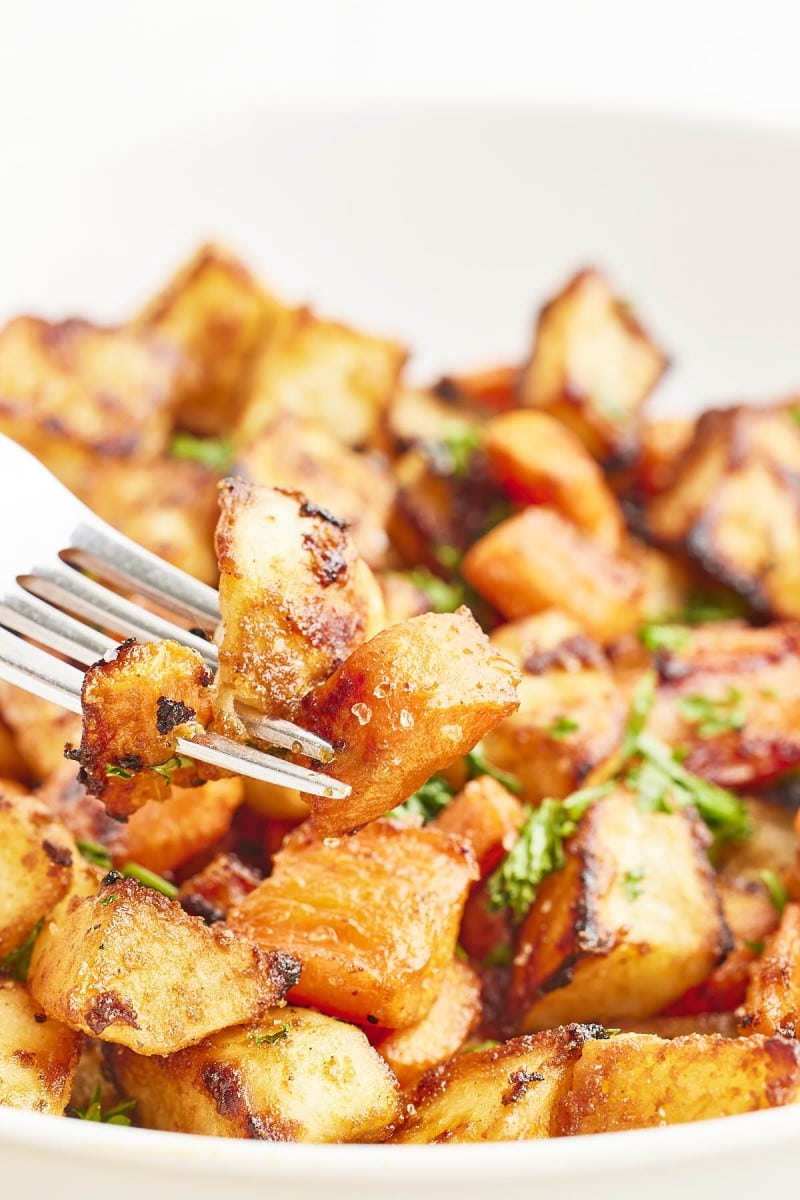Roasted Potatoes and Carrots