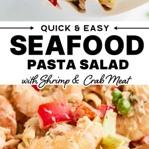 The best Seafood Pasta Salad Recipe.