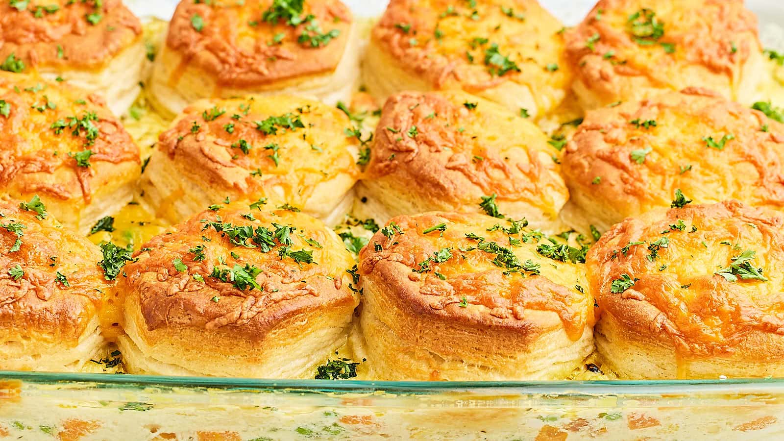 Chicken Pot Pie Casserole recipe by Cheerful Cook.