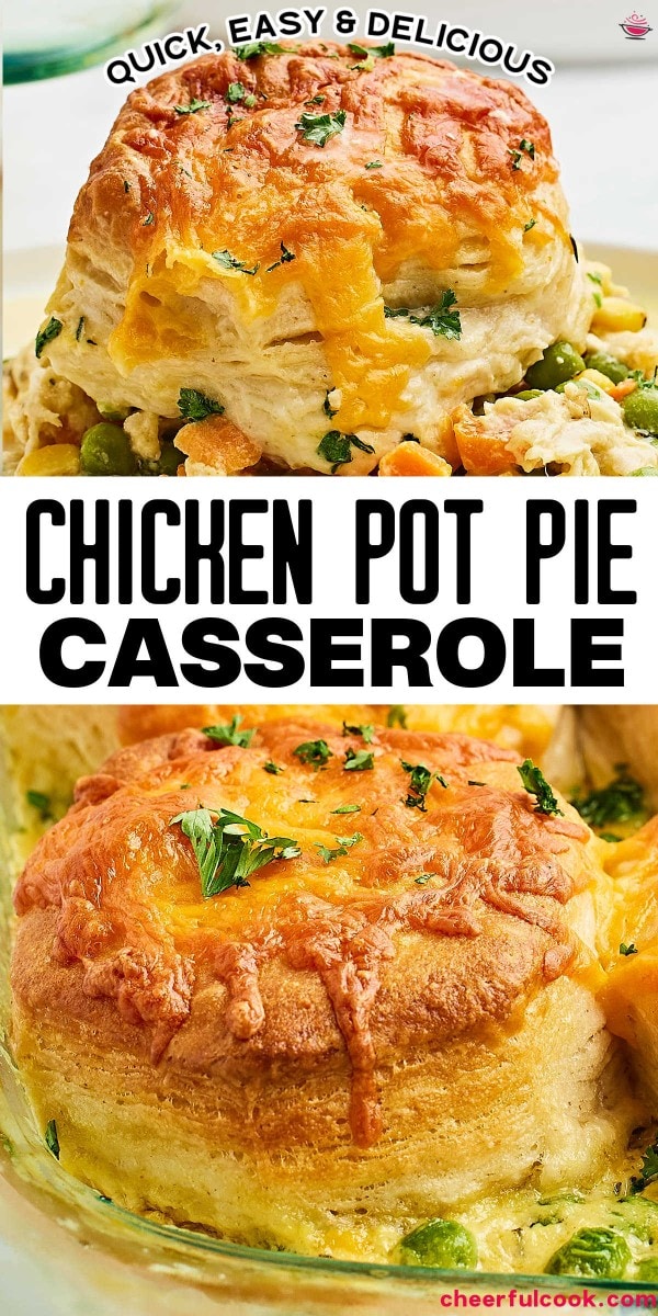 The best Chicken Pot Pie Casserole.
