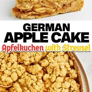 The most delicious German Apple Cake (Apfelkuchen) recipe.