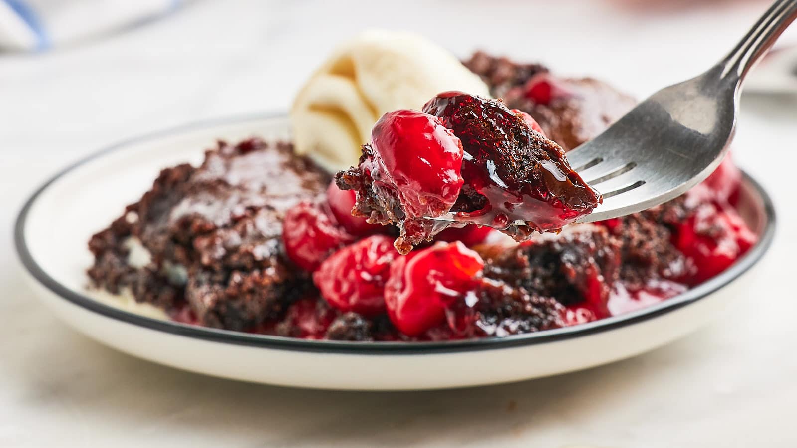 Black Forest Dump Cake recipe by Cheerful Cook.