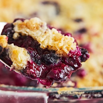 Blueberry Dump Cake recipe by Cheerful Cook.
