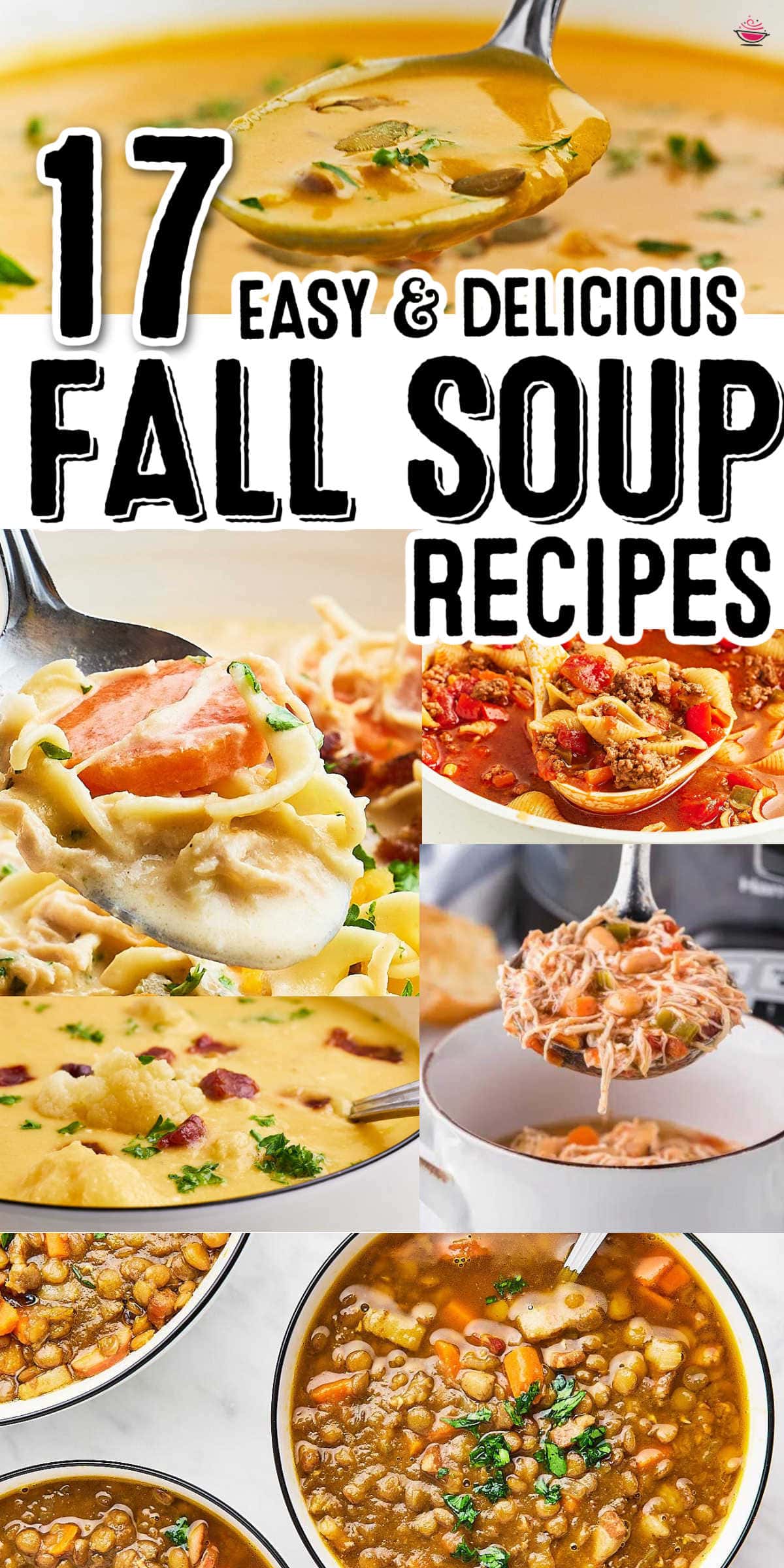 Ready to spice up your fall menu? We've got 17 incredible soup recipes that are far from ordinary! From hearty potato to zesty shrimp chowder, these soups will become your new autumn go-tos. Save now, enjoy all season long! #cheerfulcook #FallRecipes #SoupSeason #CozyEats #EasyRecipes #HomeCooking via @cheerfulcook