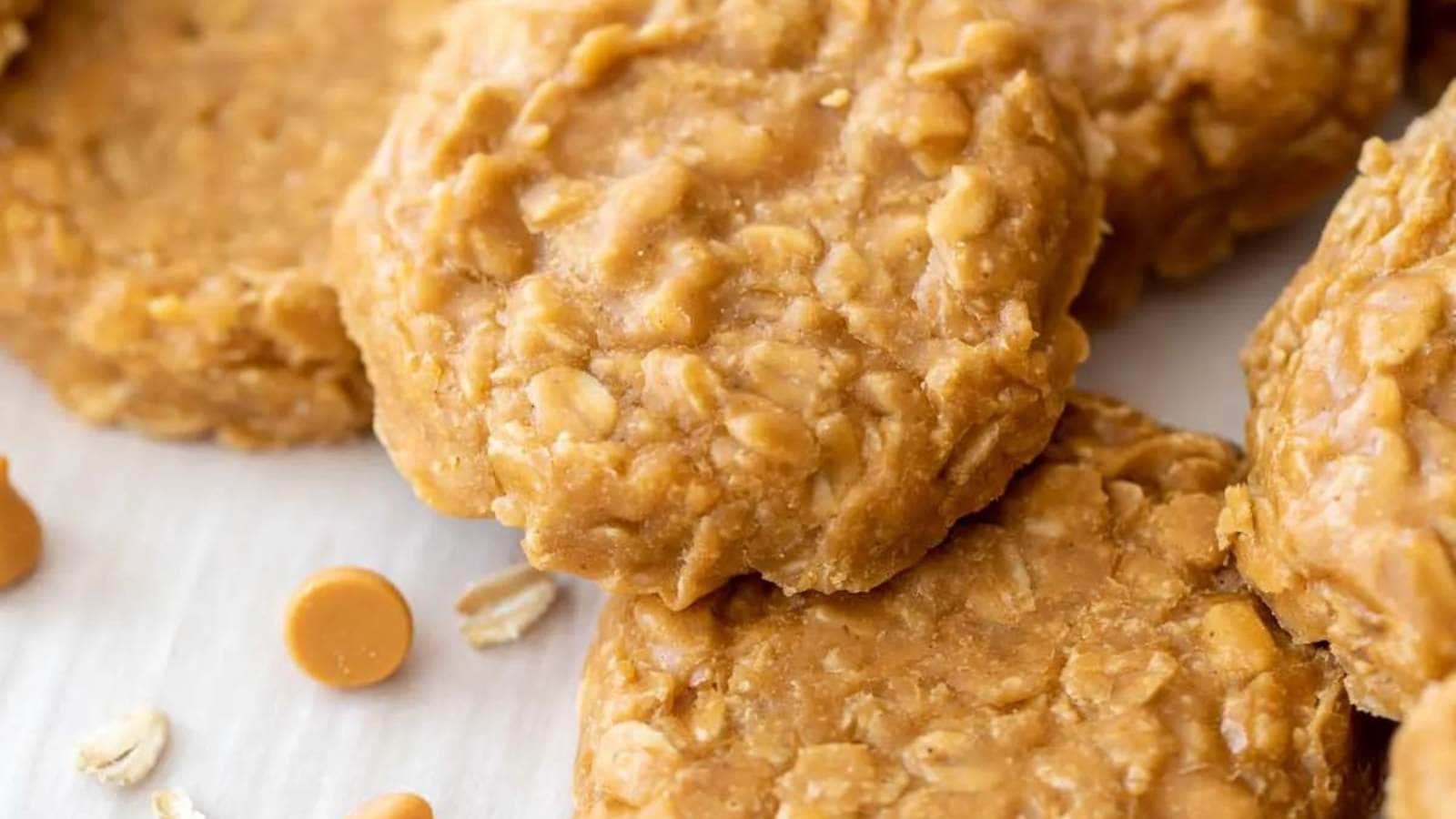No Bake Butterscotch Cookies recipe by A Latte Food.