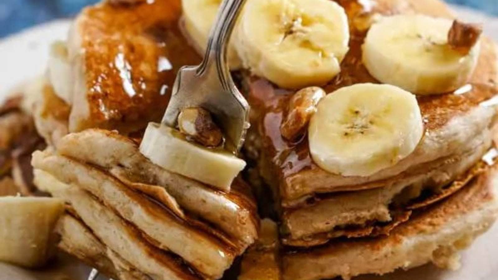 Banana Pancakes recipe by Accidental Happy Baker.