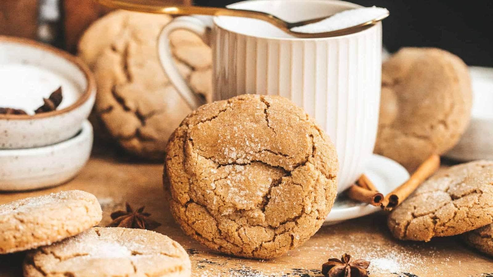 Brown Butter Chai Cookies by Britney Bakes Bread