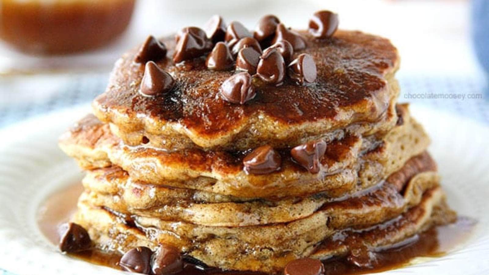 Chocolate Chip Pancakes For Two recipe by Homemade In The Kitchen .
