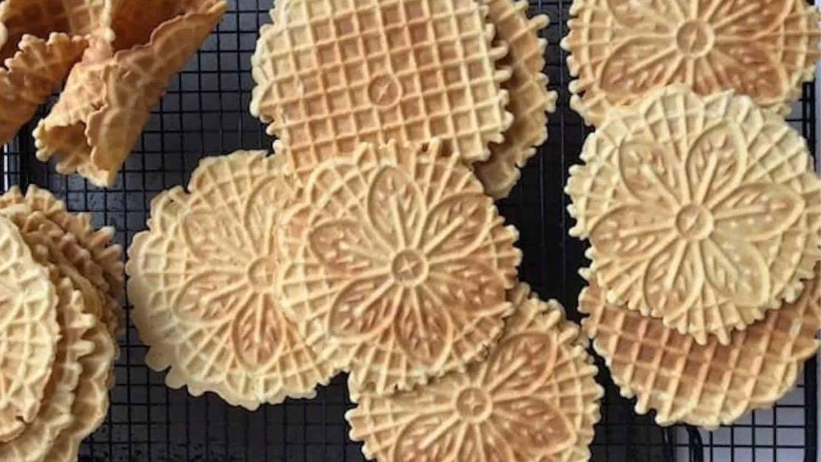 Pizzelle cookie recipe by Keeping It Simple.