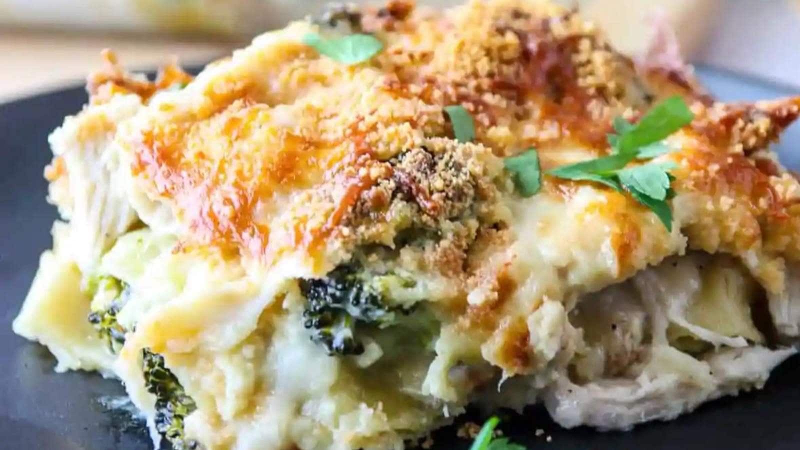 Chicken and Broccoli Lasagna recipe by The Food Blog.