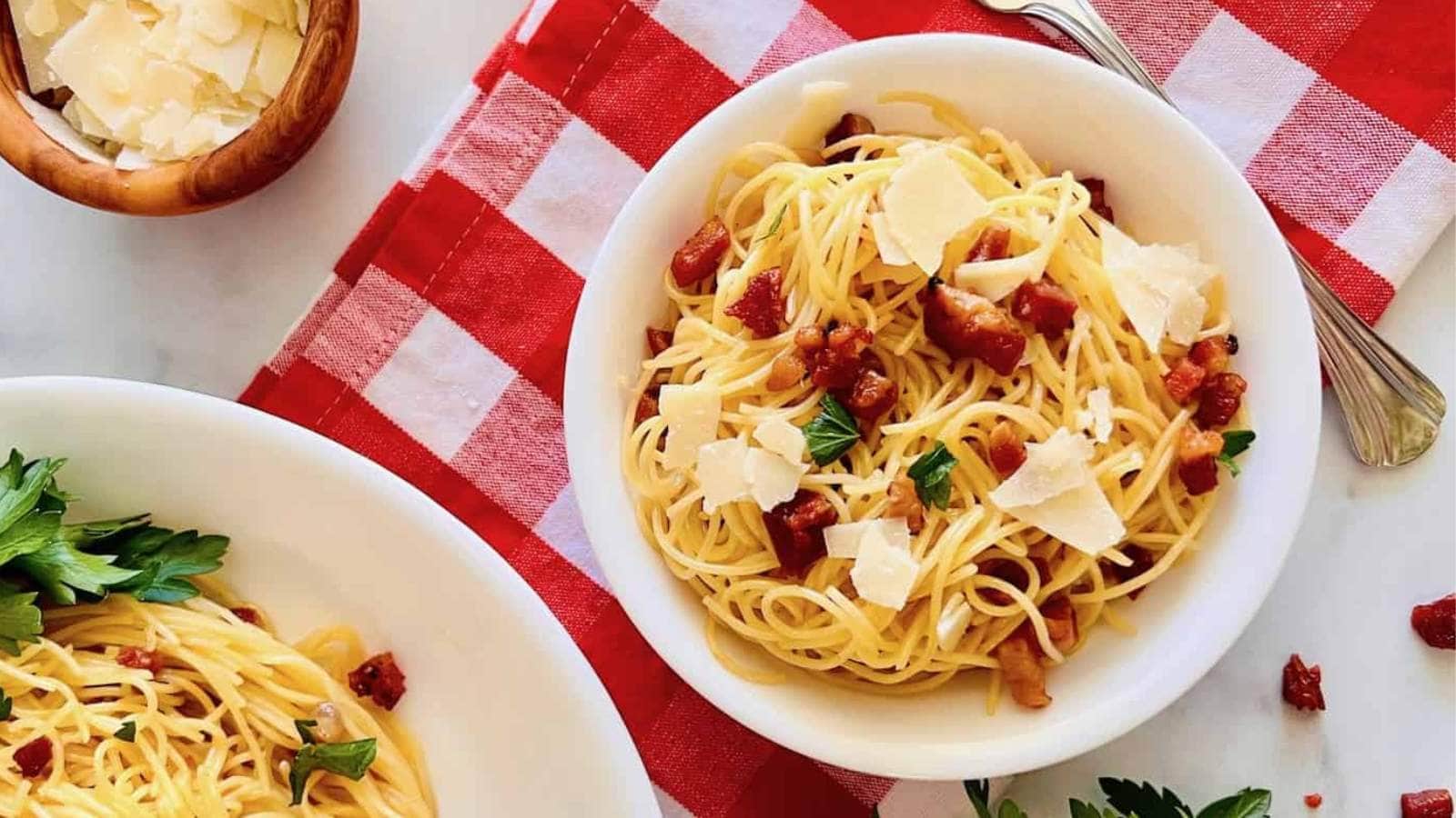 Pancetta Pasta recipe by The Short Order Cook.