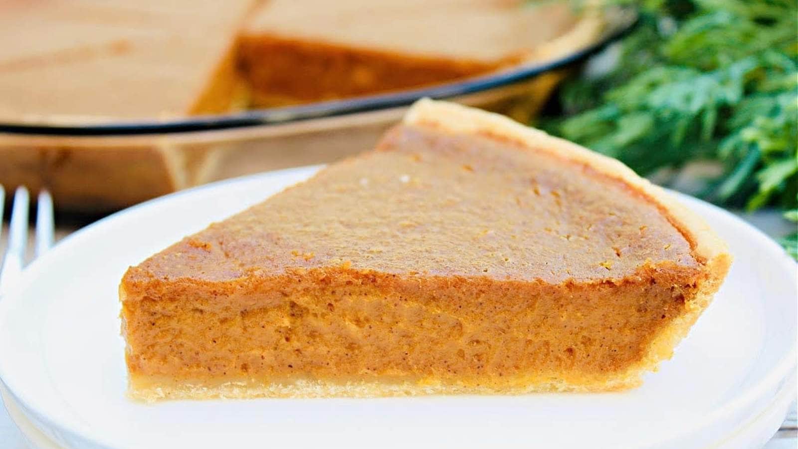 Brown Sugar Pumpkin Pie recipe by This Wife Cooks.