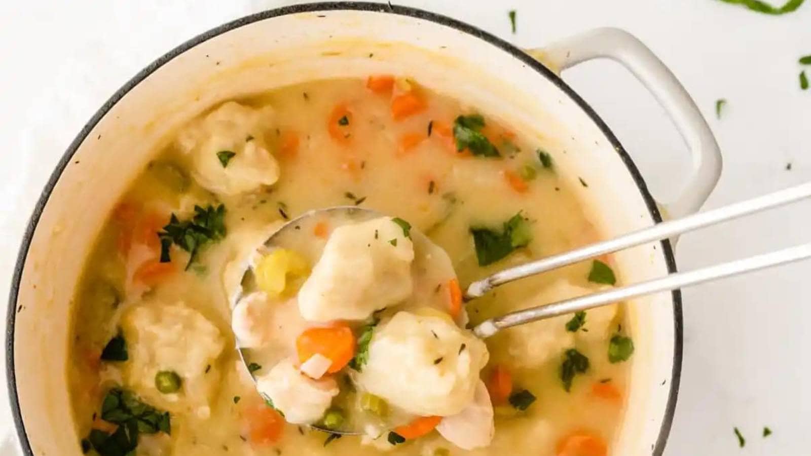 Chicken and Dumplings Soup Recipe.
