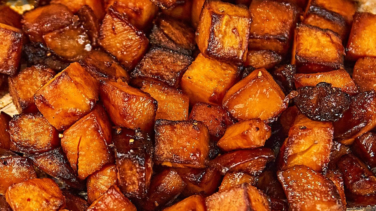 Honey Roasted Sweet Potato recipe by Cheerful Cook.