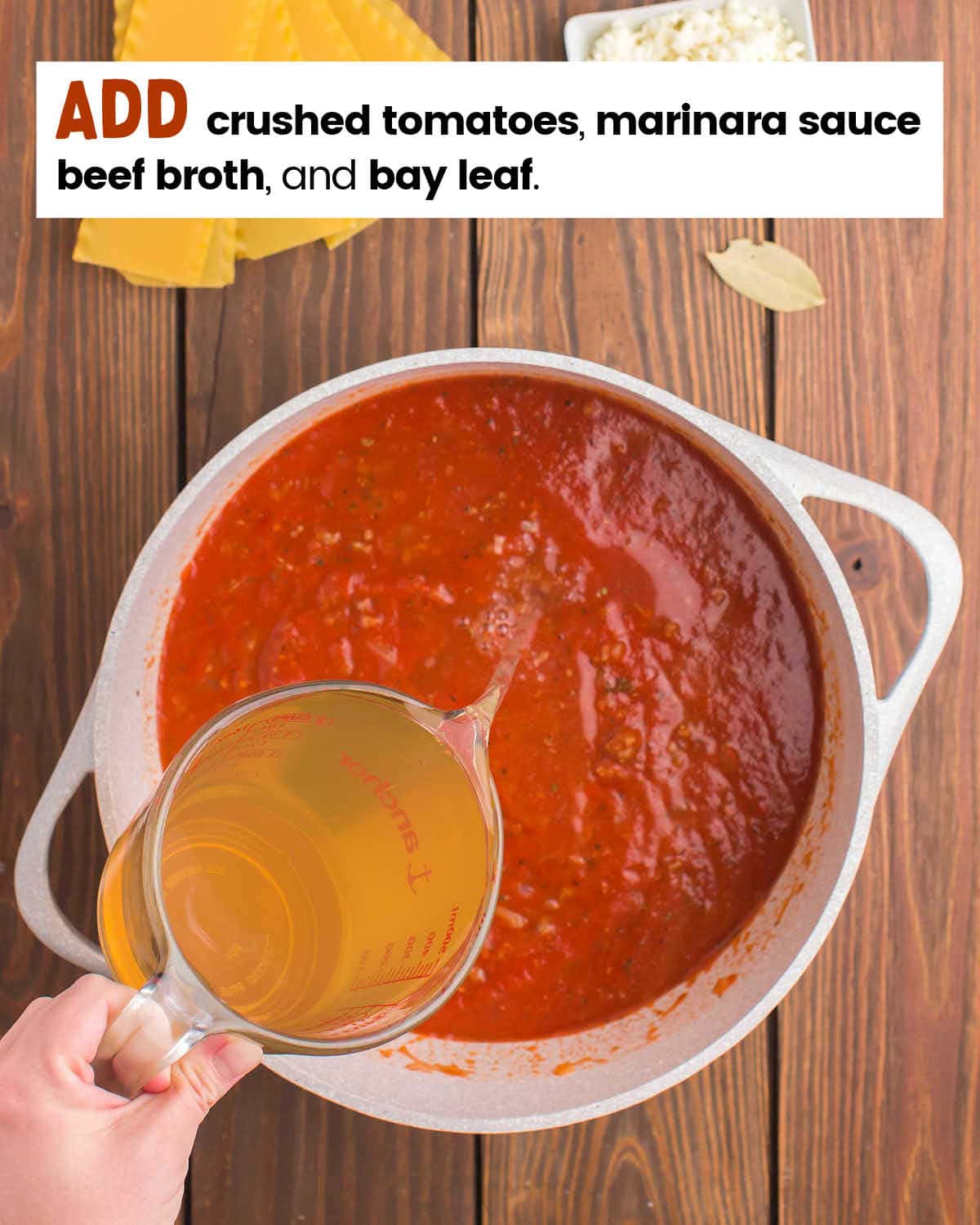 Process Step: Add liquids.