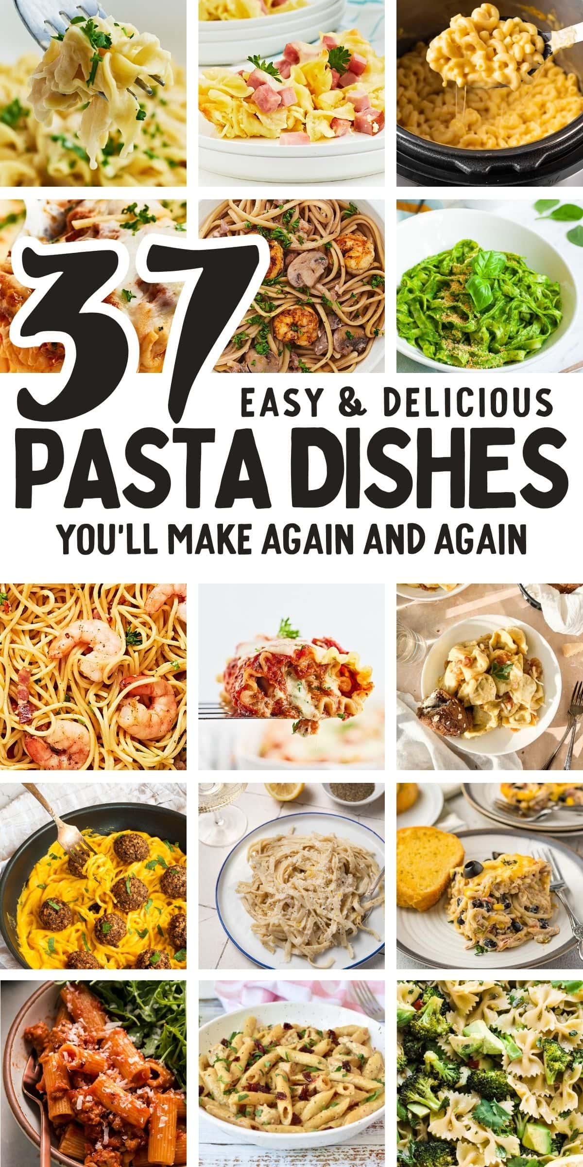Looking to upgrade your dinner game without the fuss? Discover 37 easy and mouthwatering pasta dishes like Shrimp Carbonara and Chicken Parmesan that you can whip up with just 10 ingredients or less! Say goodbye to complicated recipes and hello to delicious meals that are a breeze to make. Perfect for busy weeknights or when you just want something yummy and quick! #cheerfulcook #easypastarecipes #10IngredientsOrLess #DinnerIdeas #pasta #easyrecipes♡ cheerfulcook.com via @cheerfulcook