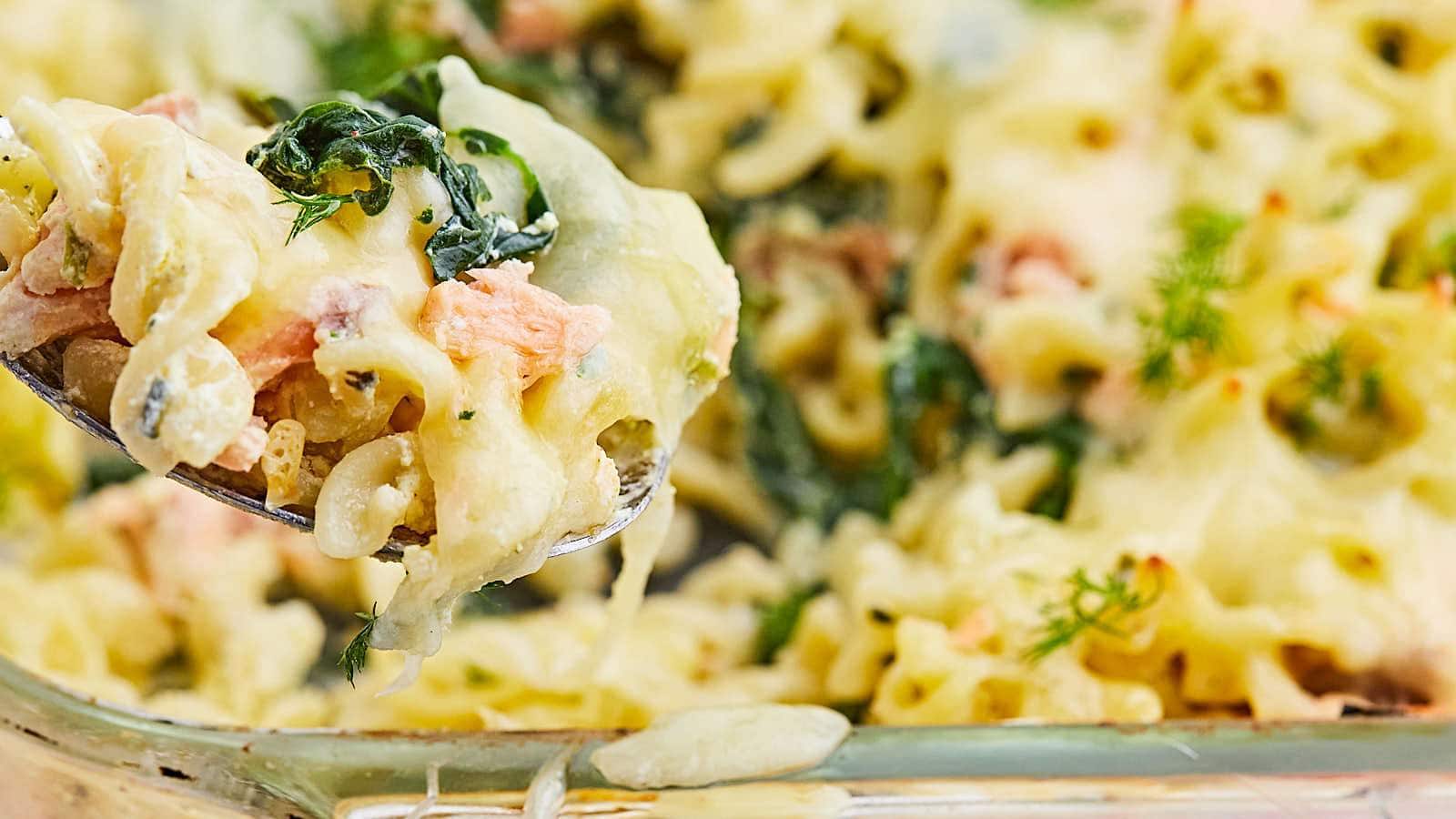 Salmon Casserole recipe by Cheerful Cook.